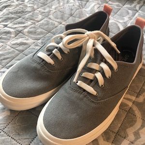 Grey Sperry Top-Siders - size 8 1/2